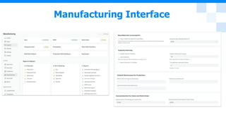 Manufacturing Interface
 