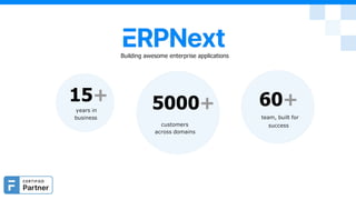 15+
years in
business
5000+
customers
across domains
60+
team, built for
success
Building awesome enterprise applications
 