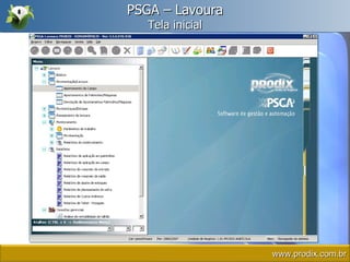 PSGA – Lavoura Tela inicial www.prodix.com.br 