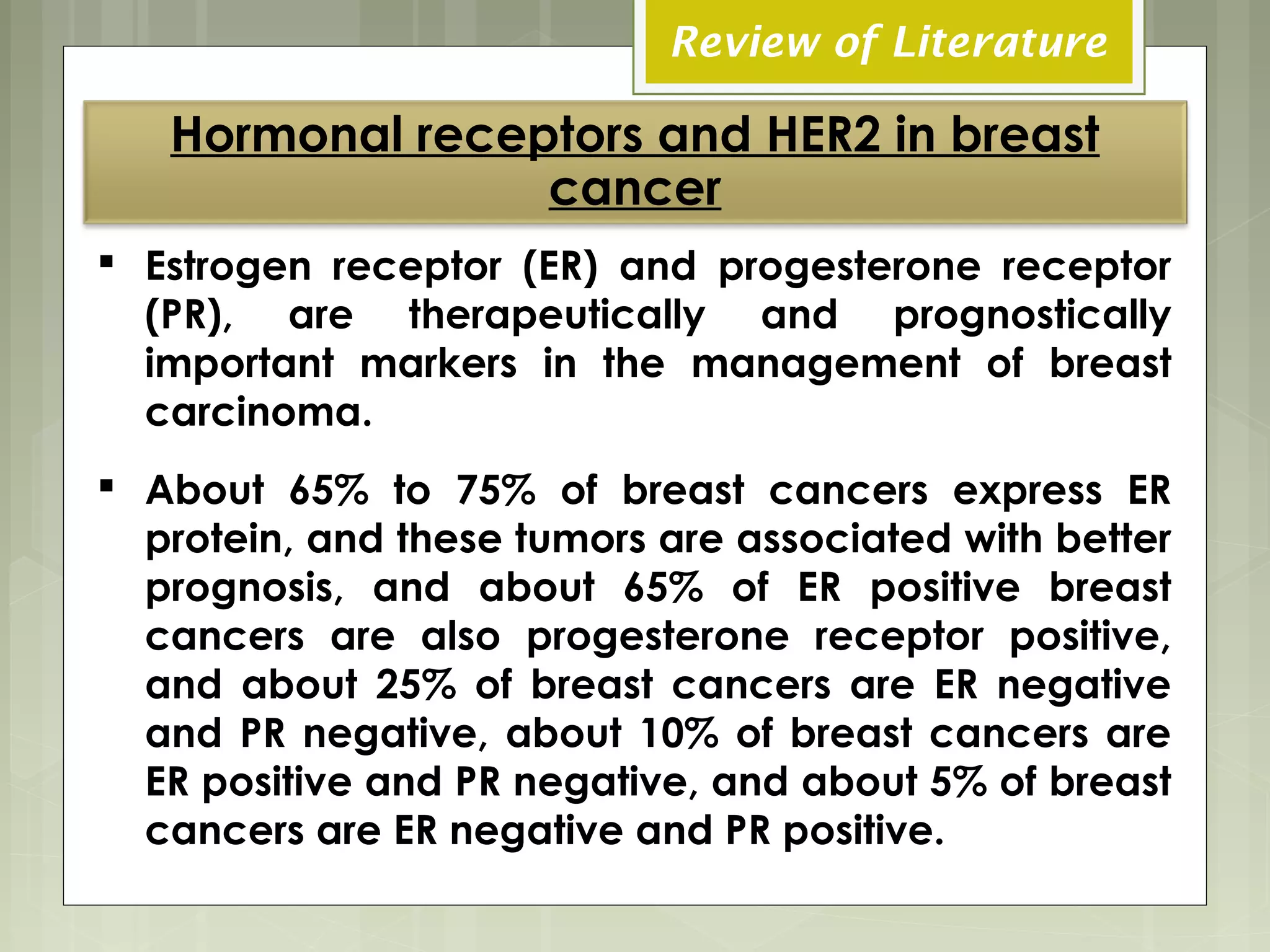 ER, PR and HER2 discordance between 1ry and recurrent breast cancer | PPT