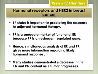 ER, PR and HER2 discordance between 1ry and recurrent breast cancer | PPT