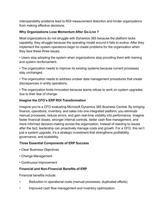 Maximizing CFO’s ERP ROI with Microsoft Dynamics 365: Strategies and ...