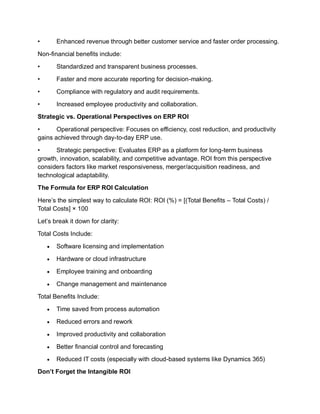 Maximizing CFO’s ERP ROI with Microsoft Dynamics 365: Strategies and ...