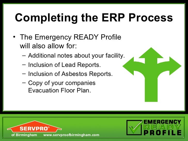 SERVPRO Emergency Ready Proficle