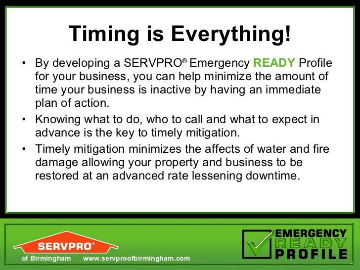 SERVPRO Emergency Ready Proficle