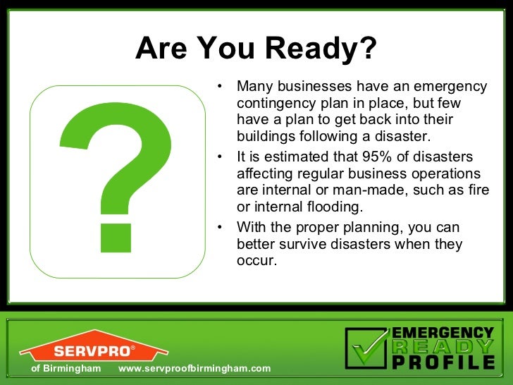 SERVPRO Emergency Ready Proficle