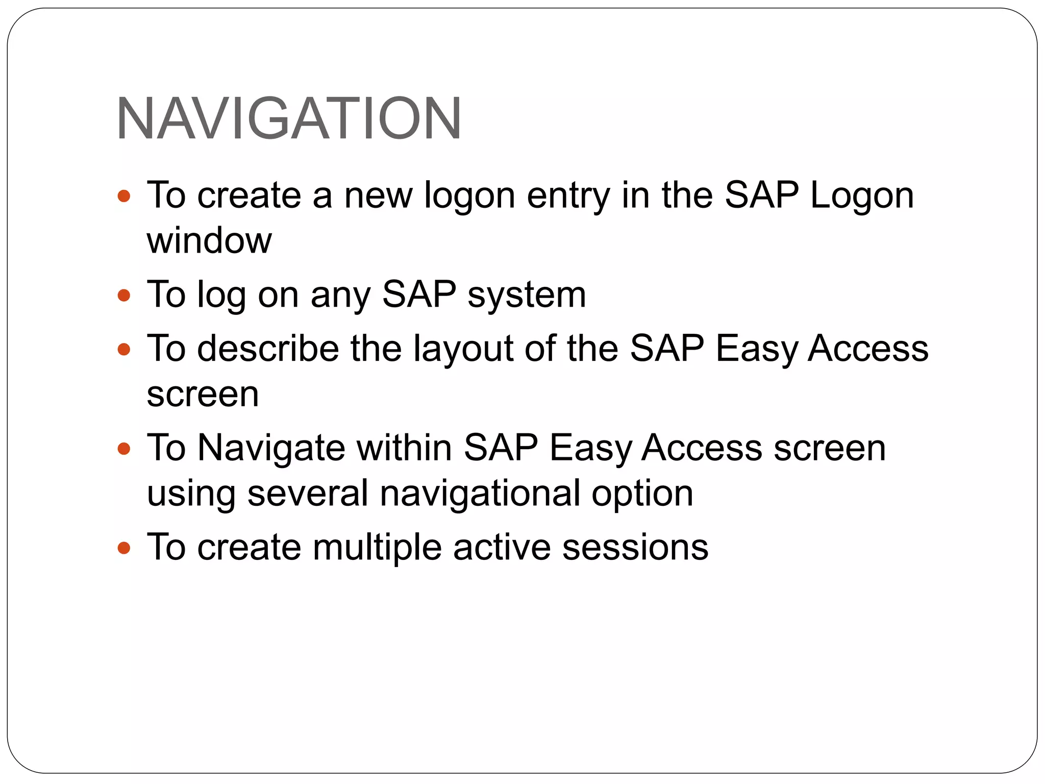 SAP Introduction | PPTX