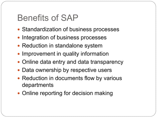 SAP Introduction | PPTX
