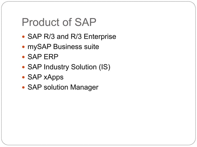 SAP Introduction