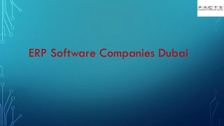 ERP Software Companies Dubai
 