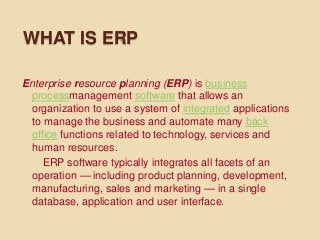 contact @1-888-454-6999 to evaluate ERP solution