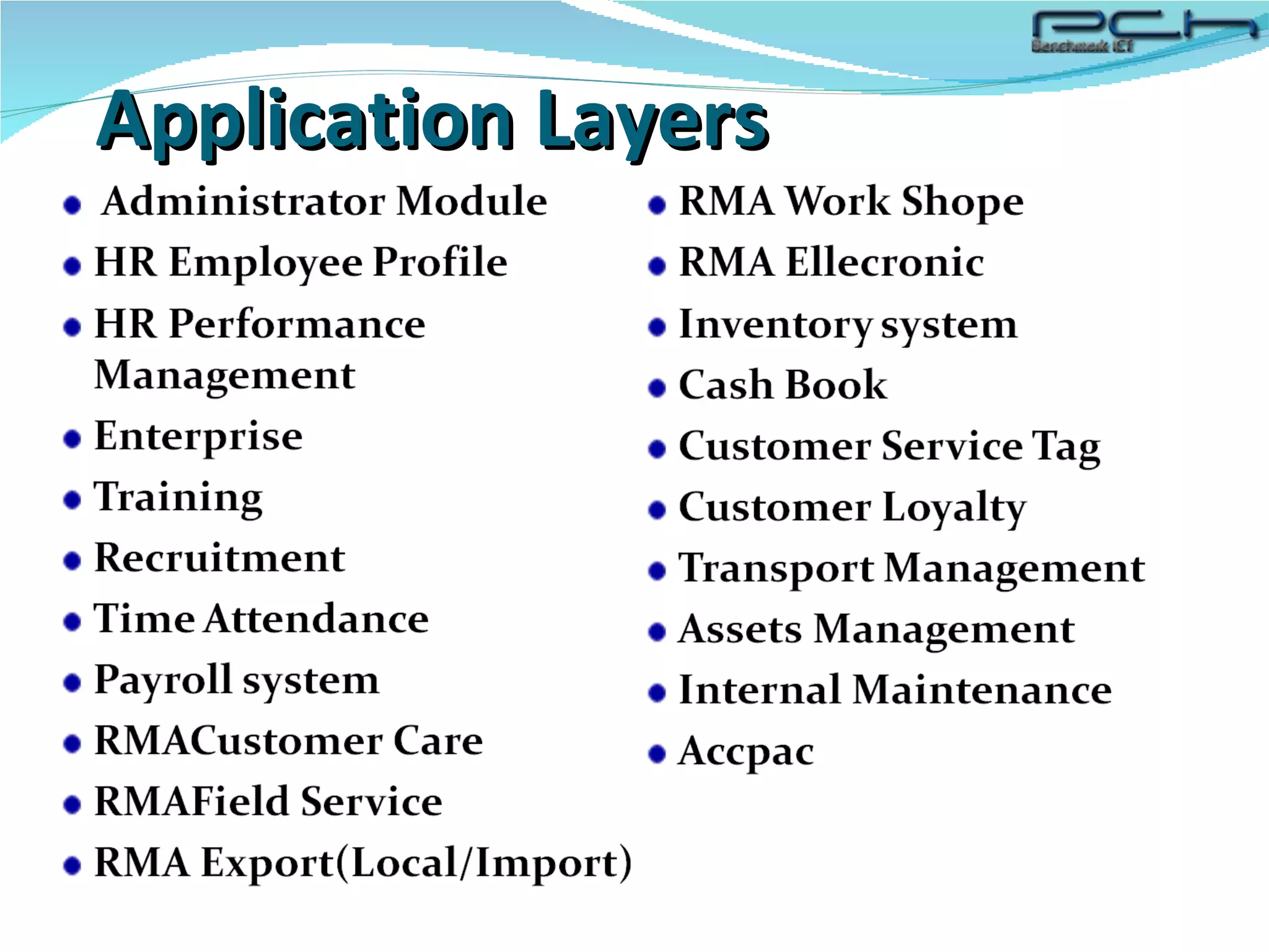 Application Layers 