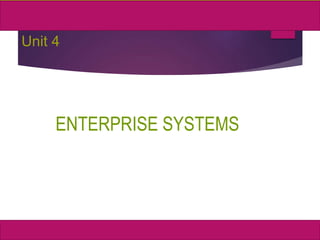 1
MIS, Chapter 11
©2011 Course Technology, a part of Cengage Learning
Unit 4
ENTERPRISE SYSTEMS
 