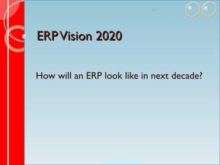 ERP Vision 2020 How will an ERP look like in next decade? 