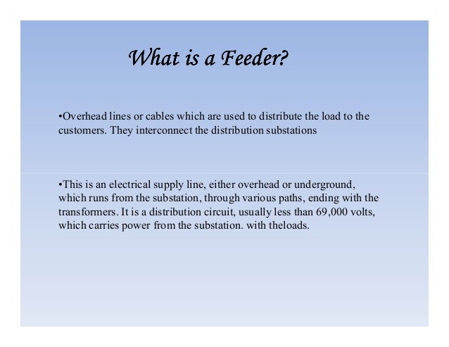 Er Rahul Sharma Feeder Protection