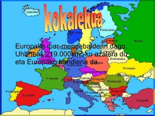 Europako ipar-mendebaldean dago.
Uharteak 219.000km²-ko azalera du
eta Europako handiena da.
 