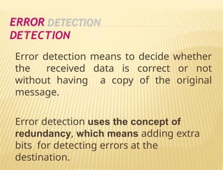 Error Detecting error-detection.pptxdddddddddddddddddddddddd | PPTX