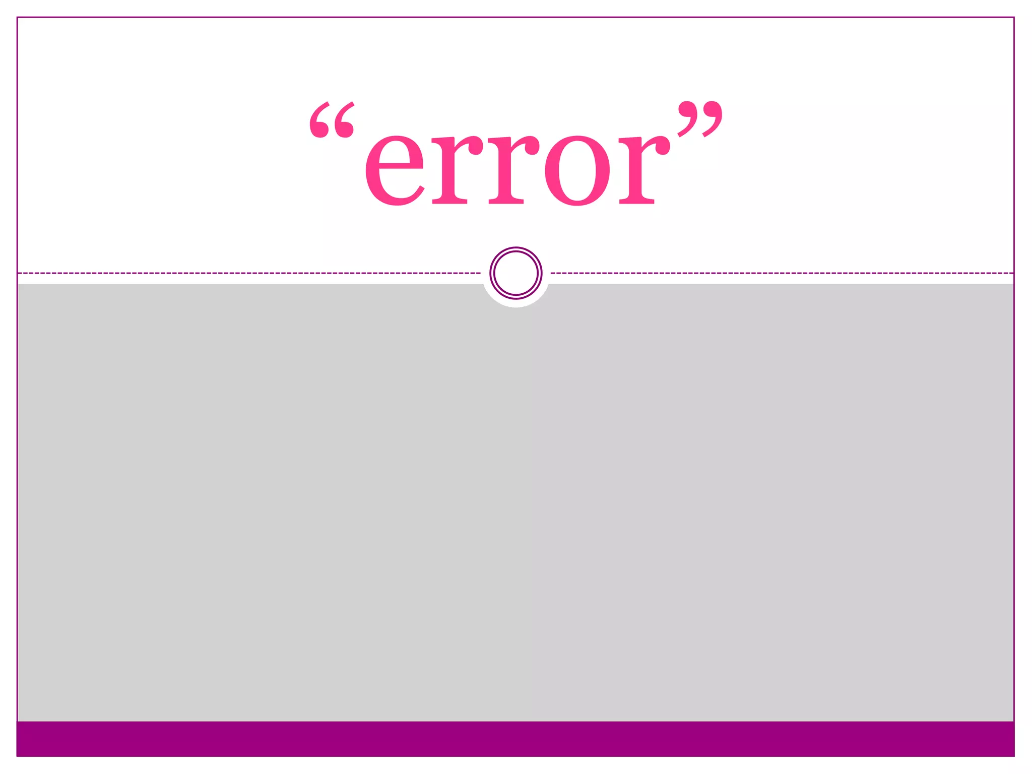 Error | PPT