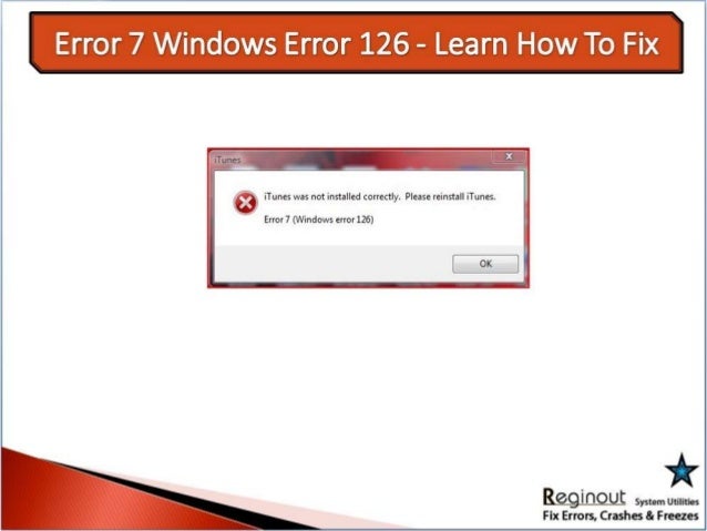 Xgameruntime dll error code 126. Ошибка виндовс 7. Windows 7 Error. Ошибка 126 при запуске игры. Картинка Error виндовс 7.