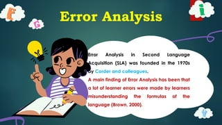 Error Analysis in English language for technical writing skills | PPTX