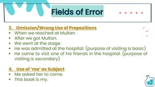 Error Analysis in English Language - SLA & Linguistics | PDF