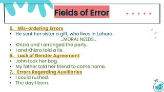 Error Analysis in English Language - SLA & Linguistics | PDF