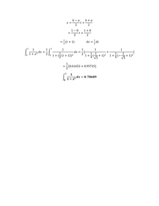 Error analysis in numerical integration | PDF