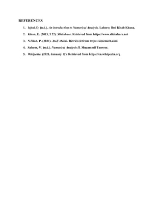 Error analysis in numerical integration | PDF