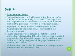 Error analysis lecture | PPTX