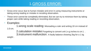 Comprehensive Overview of Measurement Errors and Their Types in ...