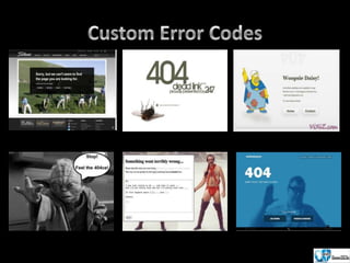 Error codes & custom 404s