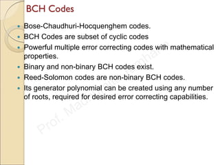 Error control coding bch, reed-solomon etc.. | PDF