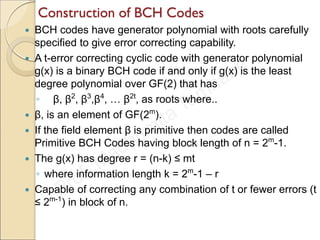 Error control coding bch, reed-solomon etc.. | PDF