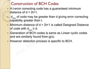 Error control coding bch, reed-solomon etc.. | PDF