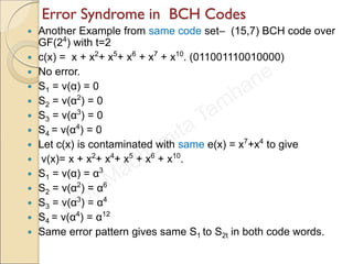 Error control coding bch, reed-solomon etc.. | PDF