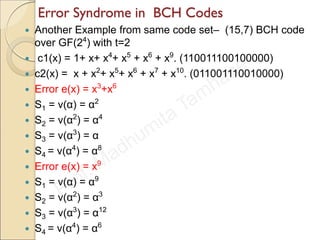 Error control coding bch, reed-solomon etc.. | PDF