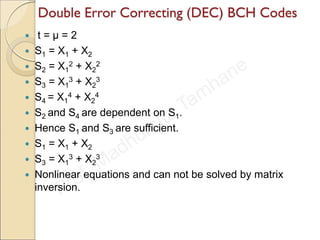 Error control coding bch, reed-solomon etc.. | PDF