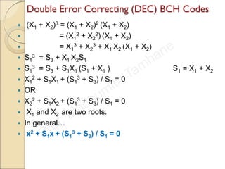 Error control coding bch, reed-solomon etc.. | PDF
