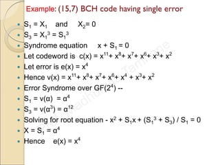 Error control coding bch, reed-solomon etc.. | PDF