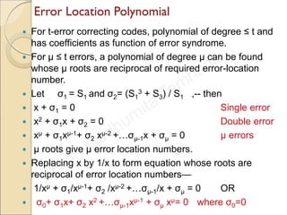 Error control coding bch, reed-solomon etc.. | PDF