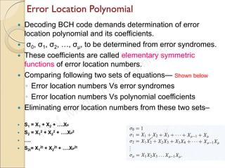 Error control coding bch, reed-solomon etc.. | PDF