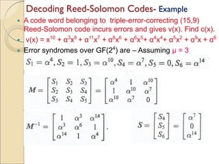 Error control coding bch, reed-solomon etc.. | PDF