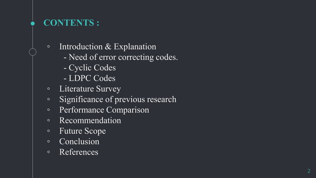 Error control coding techniques | PPTX