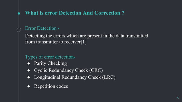 Error control coding techniques | PPT
