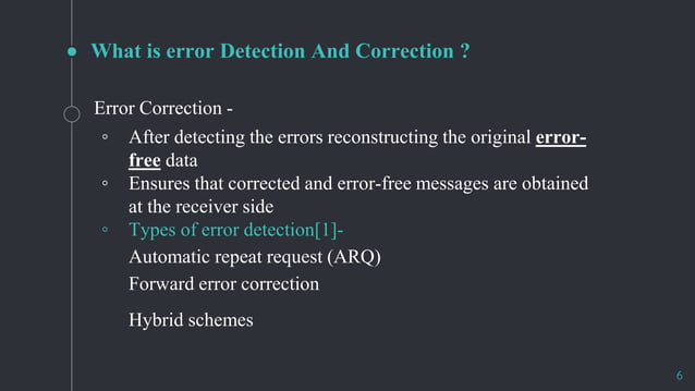 Error control coding techniques | PPT