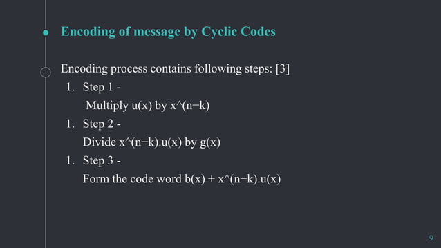 Error control coding techniques | PPTX