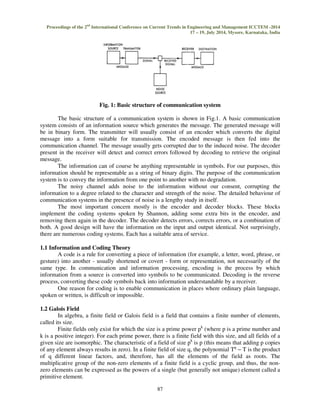 Error control coding using bose chaudhuri hocquenghem bch codes | PDF