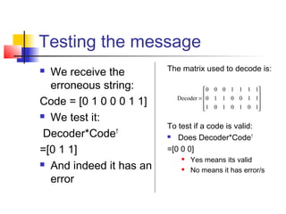 Error correcting codes | PPT | Programming Languages | Computing