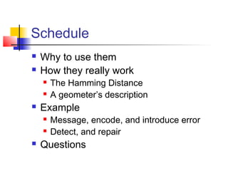 Error correcting codes | PPT
