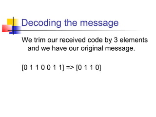 Error correcting codes | PPT